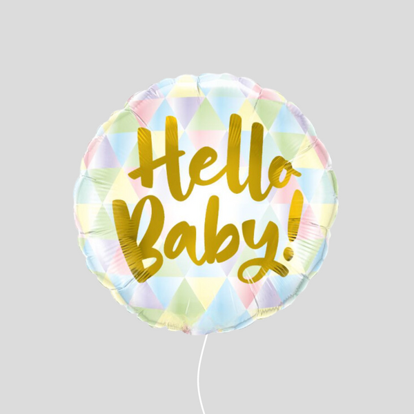 18" 'Hello Baby' Standard Foil Balloon