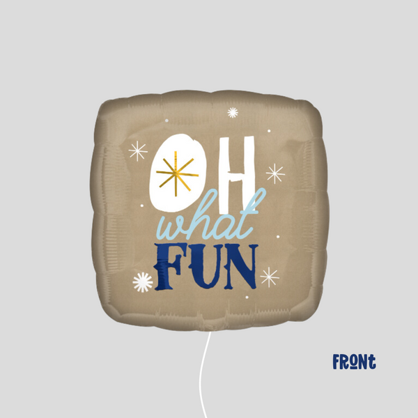 17" 'Oh What Fun' Standard Foil Balloon