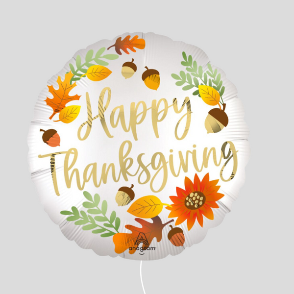 'Satin Happy Thanksgiving' Standard Foil Balloon