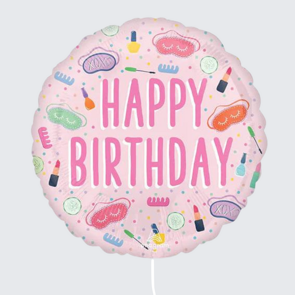 17" SPA PARTY HAPPY BIRTHDAY STANDARD FOIL BALLOON