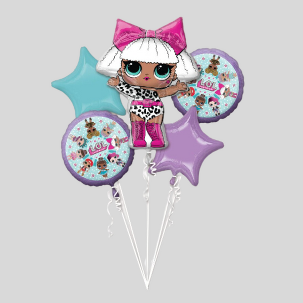 'LOL Surprise' Foil Balloon Bouquet