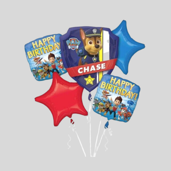 'Paw Patrol Birthday' Foil Balloon Bouquet