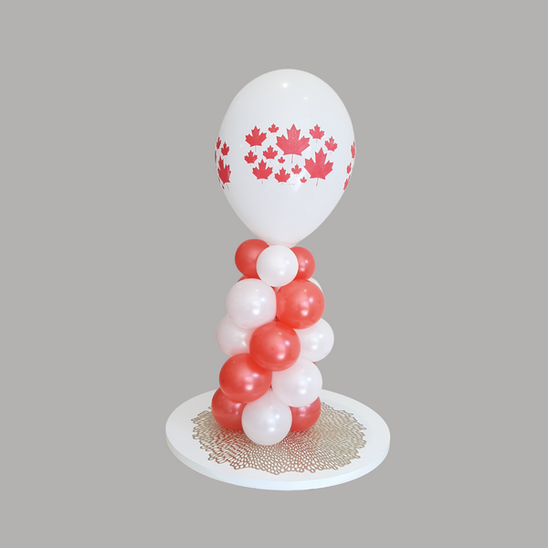 Canada Day MIni-Column Balloon Table Centerpiece
