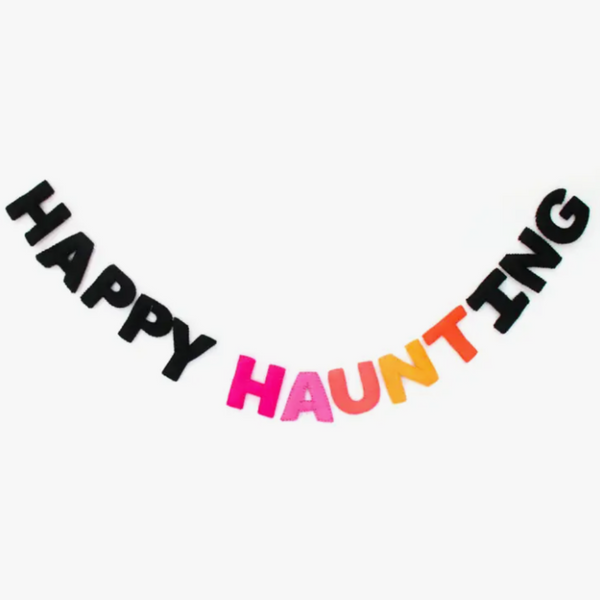 Happy Haunting Felt Garland