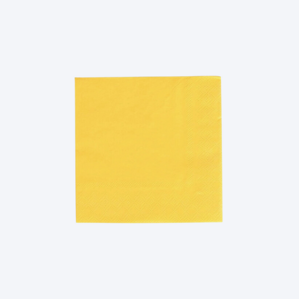 Classic Happy Sunshine Yellow Cocktail Napkins