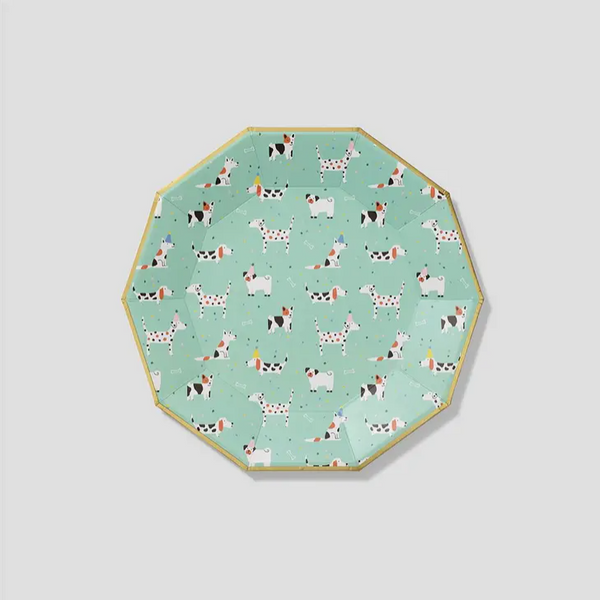 Hot Diggity Dog Large Paper Party Plates