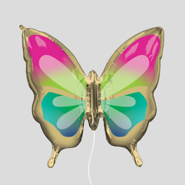 'Beautiful Tropical Butterfly' Medium Foil Helium Balloon Bouquet