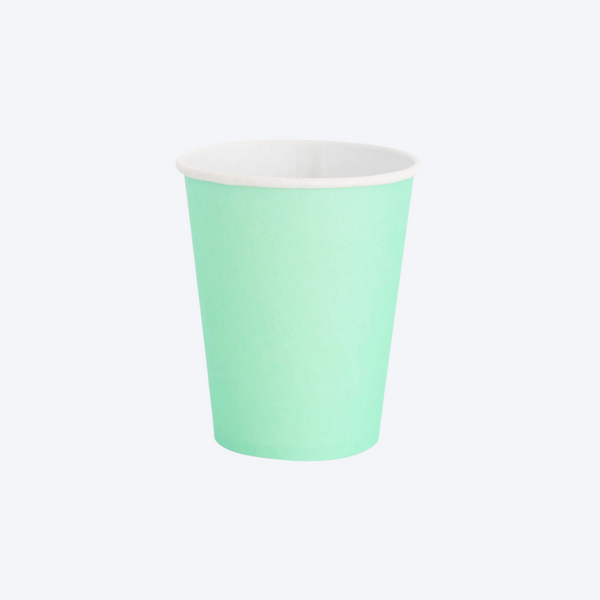 Classic Pale Mint Paper Party Cups