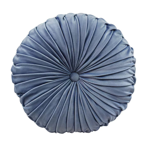 Blue Round Pillow - Decorative