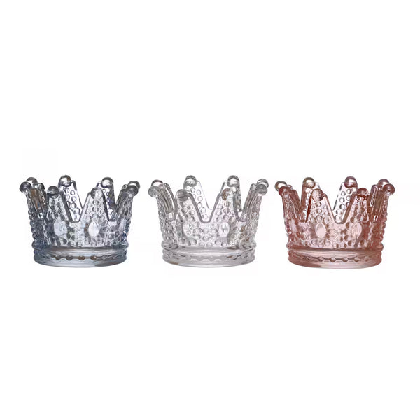 Decorative Crown Candle Holders - Small