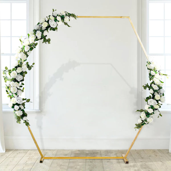 'Hexagon' Gold Arch Rental