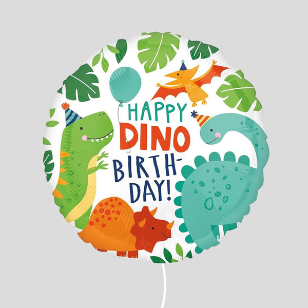 17" Dinosaur Happy Birthday Standard Foil Balloon