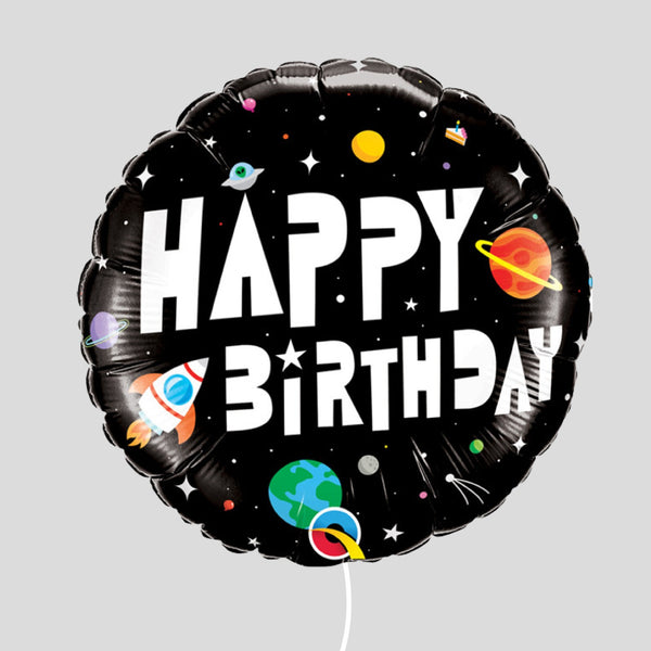 18" Astronaut Happy Birthday Standard Foil Balloon