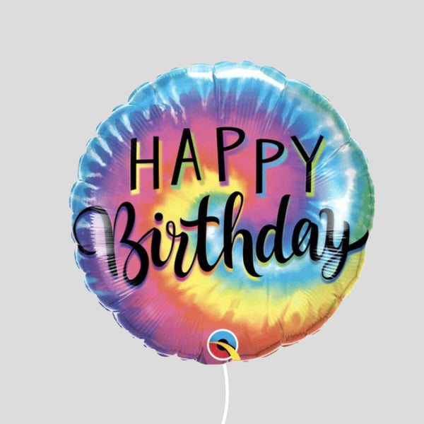 18" Tie Dye Happy Birthday Standard Foil Balloon (Copy)