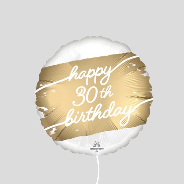 18" 'Happy 30th Birthday' Standard Foil Balloon