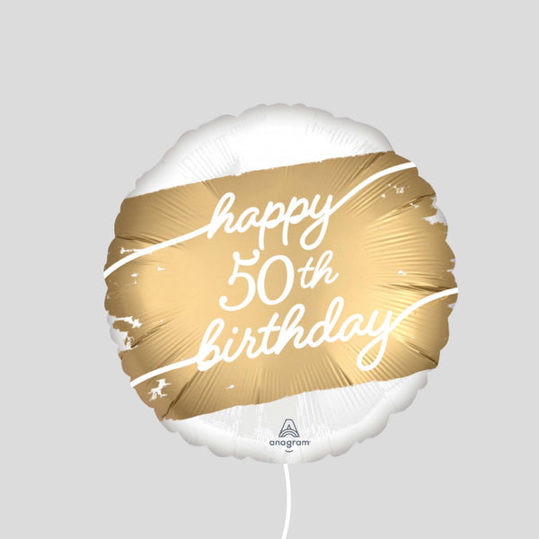 18" 'Happy 50th Birthday' Standard Foil Balloon