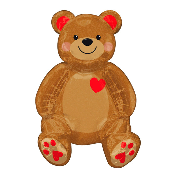 20" Sitting Teddy Bear Foil Balloon