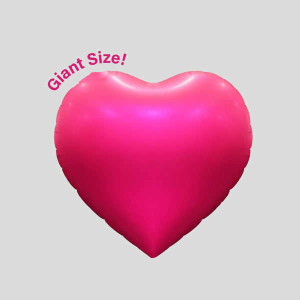 68" Hot Pink Giant Size Heart Foil