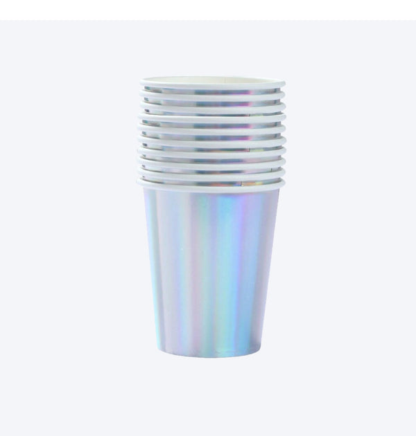 Iridescent Paper Party Cups