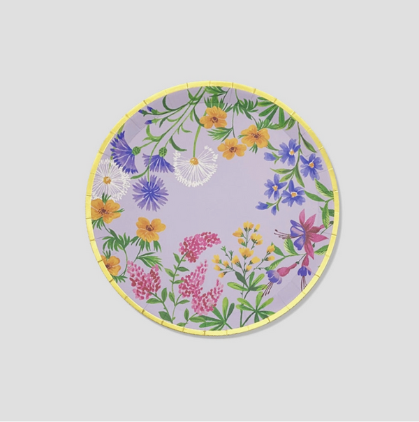 'Wildflowers' Large Paper Party Plates