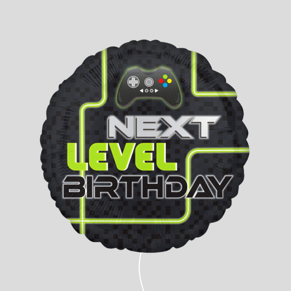 17" 'Level Up Birthday' Standard Foil Balloon