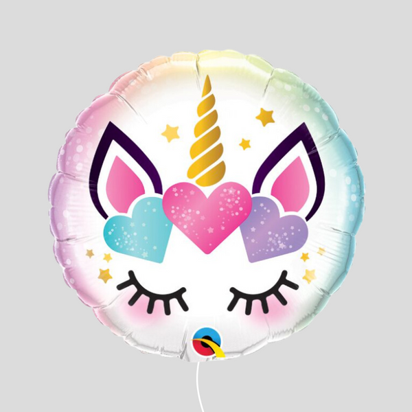 18" 'Unicorn Eyelashes' Standard Foil Balloon