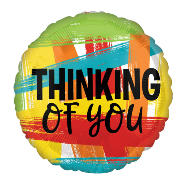 Well Wishes Foil Balloon Thinking of You Primary Painted