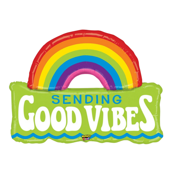 Large Foil Balloon Sending Good Vibes