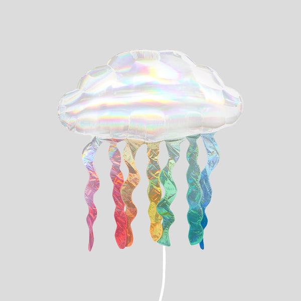 30" Well Wishes Foil Balloon Holographic Cloud