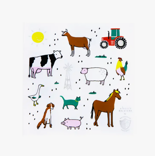 On the Farm Gift Bag Stickers