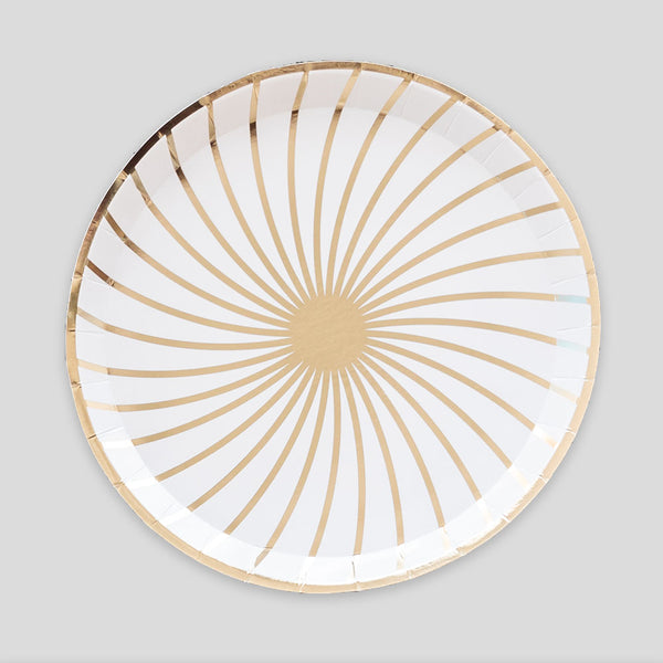 'The Gatz White' Large Paper Party Plates