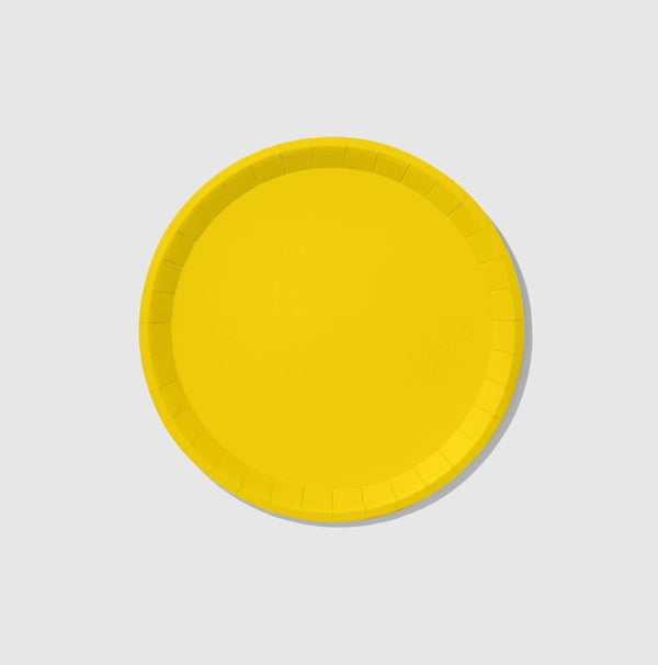 Classic Sunshine Yellow Large Paper Party Plates