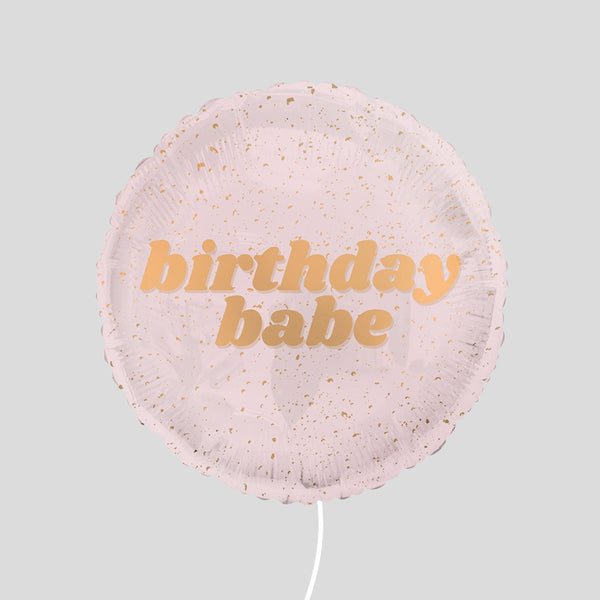 18" 'Birthday Babe 24k' Standard Foil Balloon