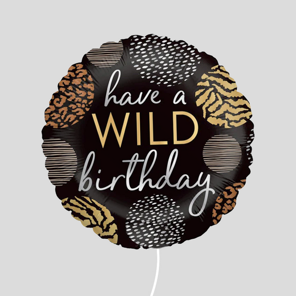 18" 'Have a Wild Birthday' Standard Foil Balloon