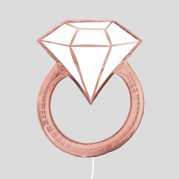 30" Pink Ring Medium Foil Balloon