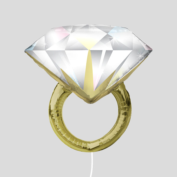 Large Foil Balloon Gold Ring (b)