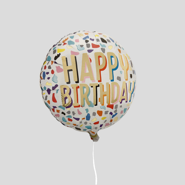 'Happy Birthday Multicolor' Standard Foil Balloon