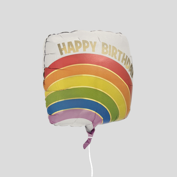 17" 'Happy Birthday Rainbow' Standard Foil Balloon