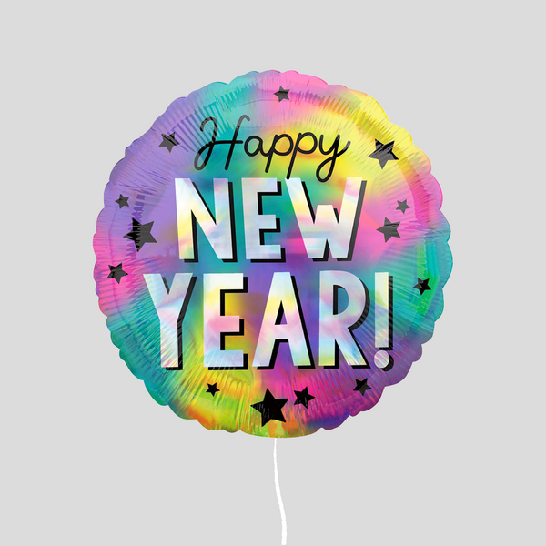 18" Happy New Year - Iridescent