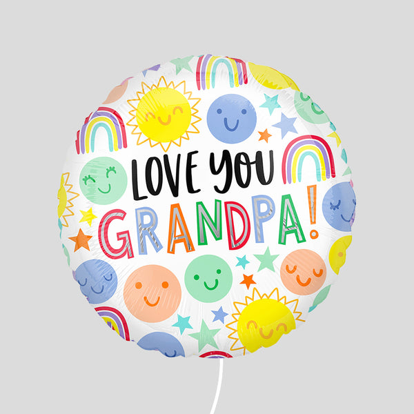 17" 'Love You Grandpa!' Standard Foil Balloon