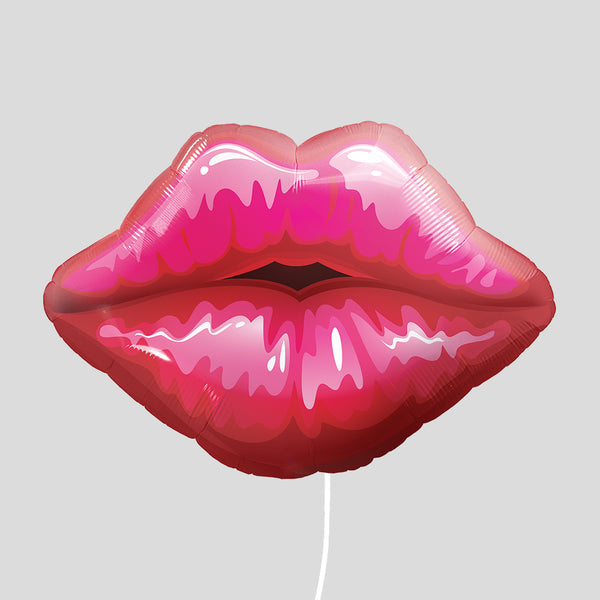 30" Lips Medium Foil Balloon