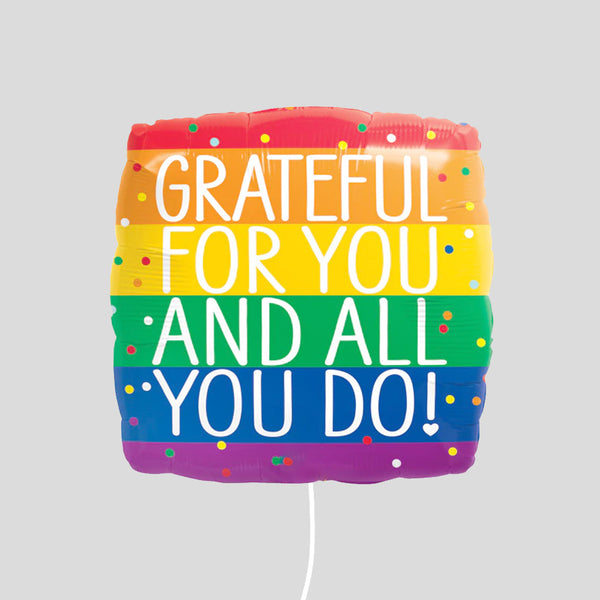 18" Grateful - Foil Balloon